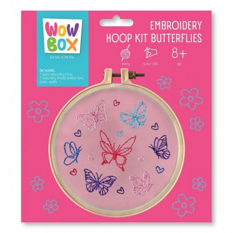 Embroidery kit Wow Box Butterflies