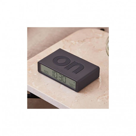Lexon Flip Classic Two-sided Alarm Clock dark gray LR157G3