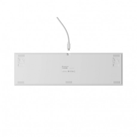 Genesis Thor 404 | Mechanical Gaming Keyboard | Wired | US | Gateron Yellow Pro | White