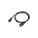 Lanberg IEC 320 C13–C14 kaabel CA-C13E-11CC-0018-BK