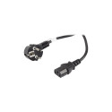 Lanberg CEE 7/7 - IEC 320 C13 toitekaabel, 10m, must