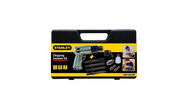 Pneumaatiline peitel STANLEY, 6 bar, 170 l/min, 9 tarvikutega komplekt