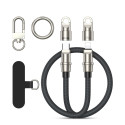 BWOO Lanyard Cable USB-C - USB-C 0.3m 60W with strap