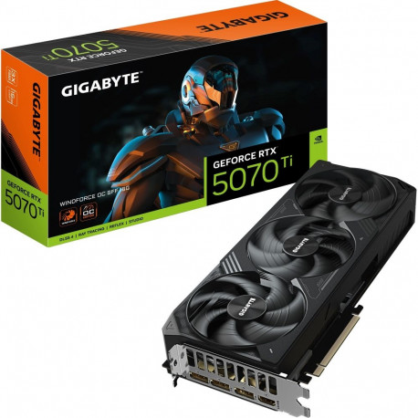 GeForce videokaart RTX 5070 Ti WINDFORCE OC SFF 16G (DLSS 4, 3x DisplayPort, 1x HDMI 2.1)