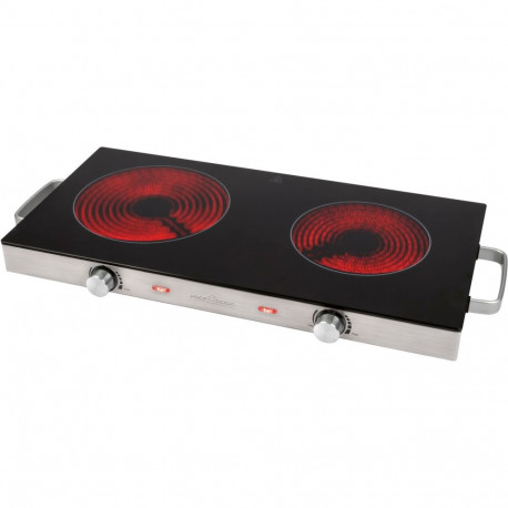 infrapuna topeltkeeduplaat PC-DKP 1211 2800W Ø20cm+Ø16cm roostevaba teras