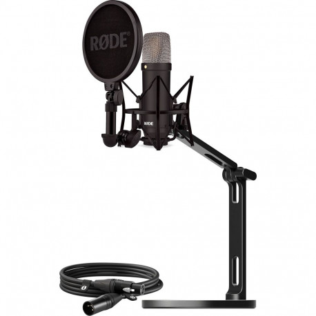 NT1 Signature +XLR-Kabel+Desktop Studio Arm  (schwarz, Bundle)