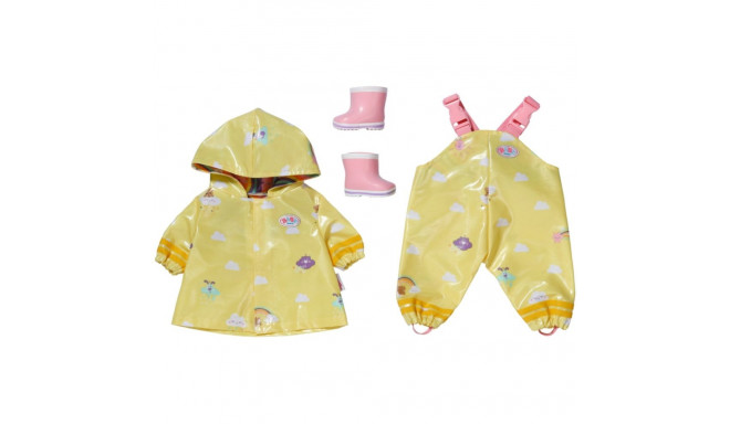ZAPF Creation BABY born Deluxe Rain Outfit 43cm, doll accessories (yellow/pink)