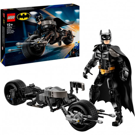 LEGO 76273 DC Super Heroes Batman Building Figure with Batpod, Construction Toy