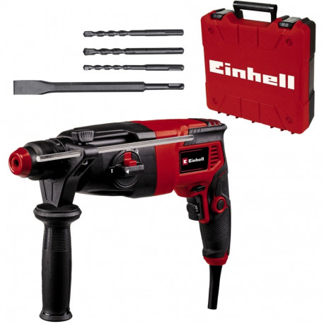 Bohrhammer TC-RH 620 4F Kit (schwarz/rot, 620 Watt, E-Box Basic, inkl. Bohrer und Meißel)