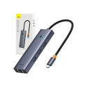 4in1 Hub Baseus  UltraJoy USB-C do 3x USB 3.0 + RJ45 (space grey)
