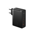 Wall Charger GaN5 Pro 160W USB + 2xUSB-C QC4+ PD3.1 with USB-C 1m Cable, Black