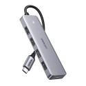 Hub USB-C 4-portiline (USB 3.0) 15cm USB-C toitepordiga, hall