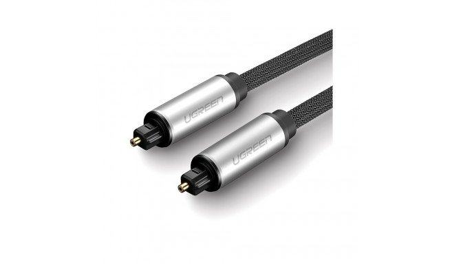 Optiline kaabel TOSLINK - TOSLINK 2m, punutud, AV108 UGREEN, hall