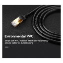 Kaabel F/FTP CAT7 2xRJ45 pistikutega 10m must NW107 UGREEN