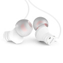 Earphones with Built-in Mic & In-Wire Remote Controller, White