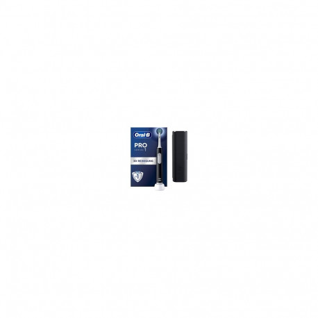 Braun elektriline hambahari Oral-B Pro 1 Cross Action reisivutlariga, must