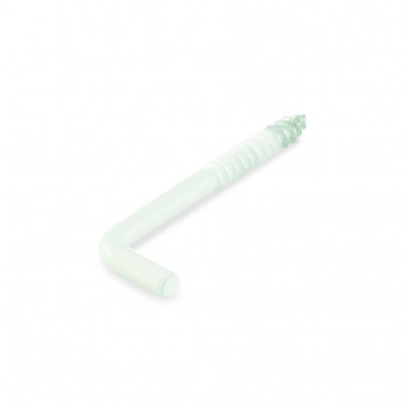 SCREW HOOK 30X2,8X13X12 WHITE/ 4PCS