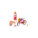 Barbie Pink Passport Holland Doll Set with Bicycle, Clothes, &amp; Travel Accessories