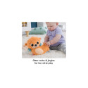 Fisher-Price 2-in-1 Rockin’ Tummy Time Otter Plush Toy with Soft Book for Newborn Sensory Play