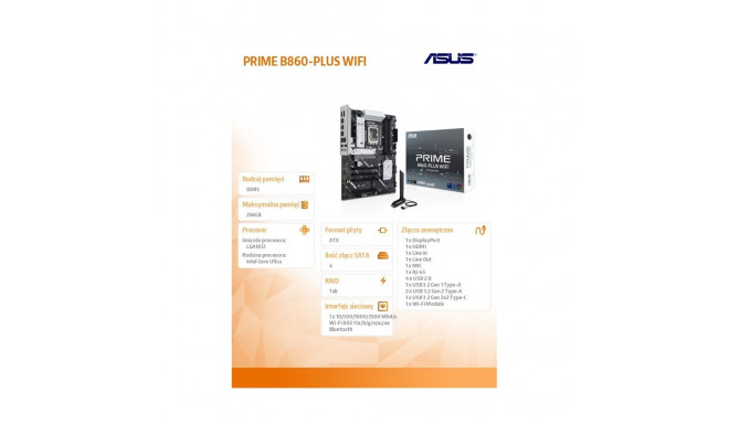 PRIME B860-PLUS WIFI emaplaat