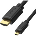 Unitek HDMI Micro - HDMI cable 2m black (Y-C182)