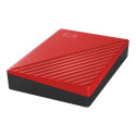 WD My Passport 4TB kaasaskantav kõvaketas USB3.0 USB2.0 ühilduv punane jaemüük
