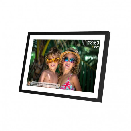 Denver PFF-1016 digital photo frame Black 25.6 cm (10.1") Touchscreen Wi-Fi