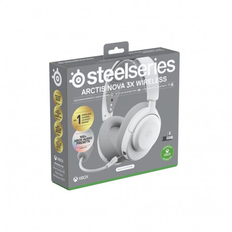 Steelseries Arctis Nova 3X juhtmevaba, Xbox, valge