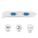 Axagon PCEA-S2N sisemine RS-232 liidesekaart/adapter
