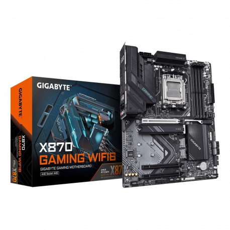 GIGABYTE X870 GAMING WIFI6 emaplaat - toetab AMD Ryzen 9000 protsessoreid, 8+2+2-faasiline VRM, kuni