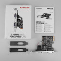 Axagon PCEA-S2N sisemine RS-232 liidesekaart/adapter