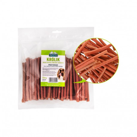 PETITTO Soft rabbit fingers - dog treat - 500g