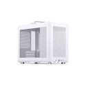 Jonsbo C6 MAX mini Micro-ATX karp karastatud klaasiga - valge