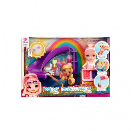 MGA Entertainment Rainbow High Little - Pool Day with Blush Playset