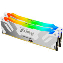Kingston DDR5 - 64GB - 6400 - CL - 32 (2x 32 GB) dual kit (white, KF564C32RWAK2-64, Renegade RGB XMP
