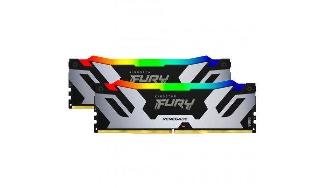 Kingston DDR5 - 64GB - 6400 - CL - 32 (2x 32 GB) Dual-Kit (black, KF564C32RSAK2-64, Renegade RGB XMP