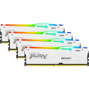 Kingston DDR5 - 128GB - 5600 - CL - 40 (4x 32 GB) Quad-Kit (white, KF556C40BWAK4-128, FURY Beast RGB