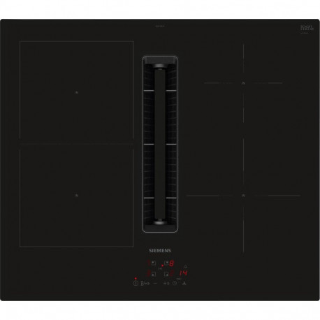 Siemens ED611BS16E iQ300, independent hob (black, 60 cm, with integrated extractor hood)