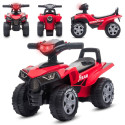 Jeździk pchacz chodzik dla dzieci na roczek Quad Good Year czerwony