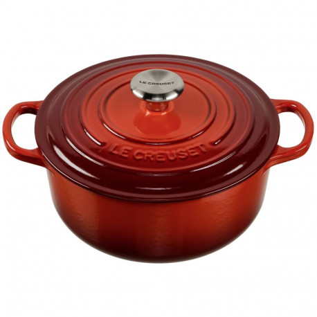 Le Creuset Signature ümmargune röstimisnõu 20cm kirsipunane (21177200602430)