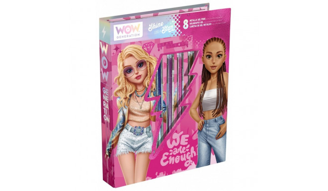 Creative set notebook, 8 pens