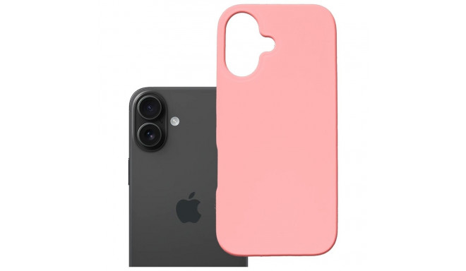 3MK Hardy MagSilicone Case for Apple iPhone 16 Pink