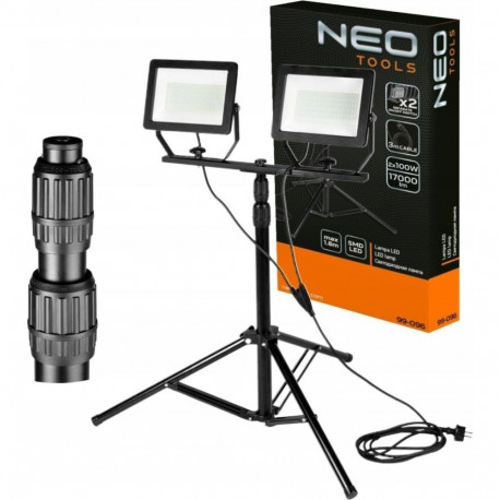 Floodlight Double spotlight 2x100W SMD LED 2 x 8500lm on a 1.8m stand