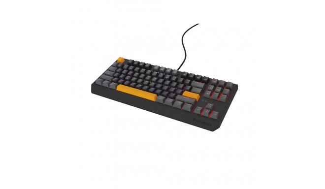 GENESIS Thor 230 TKL keyboard Gaming USB + RF Wireless + Bluetooth QWERTY Black, Grey, Orange