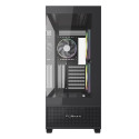 Gembird Gaming case Fornax X550 aquarium type, ATX, 2x USB 3.2 + 1x USB type-C, black