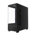 Gembird Gaming case Fornax X550 aquarium type, ATX, 2x USB 3.2 + 1x USB type-C, black
