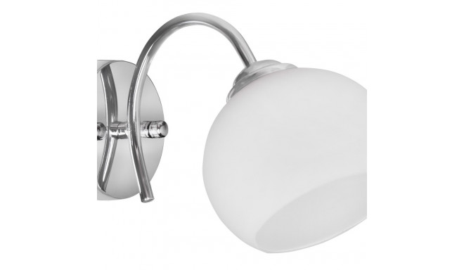 Activejet Classic single wall lamp - IRMA nickel E27 for the living room