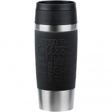 TRAVEL MUG termoskruus Classic 0,36Liter, must/roostevaba teras