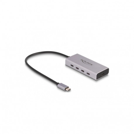 DeLOCK DeLock USB 10 Gbps USB Type-C Hub with 4 x USB Type-C + 1 x USB Type-C PD 85 Watt, USB hub (g
