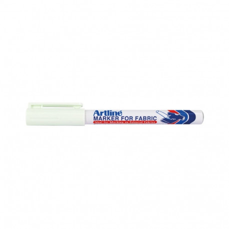 Marker Artline tekstiilile 1,2mm valge